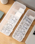 Data Cable Organizer Case Classification Dustproof Card Organizer with Lid Clutter Collection Box for Office Home
