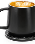 Self-Heating Ceramic Coffee Mug with Wireless Phone Charging