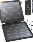Foldable Solar Panel Charger with USB-C & USB-A Outputs