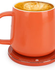 Self-Heating Ceramic Coffee Mug with Wireless Phone Charging