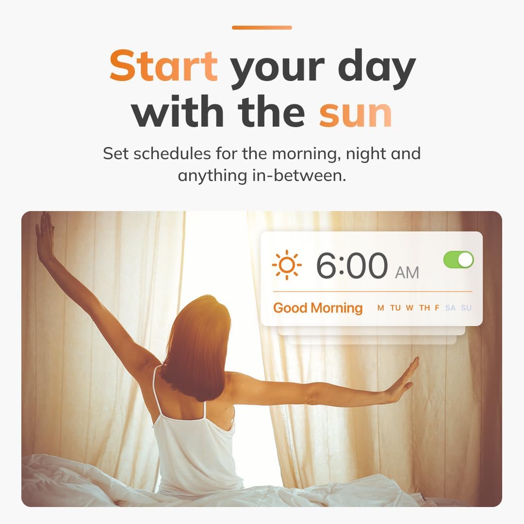 Motorized Smart Curtains with App &amp; Voice Control