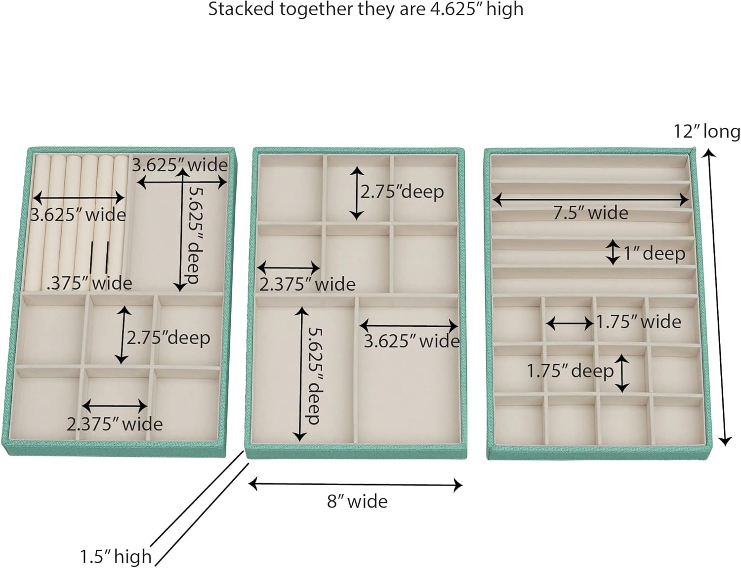 Flocking Jewelry Storage Box